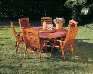 Outdoor Patio, Deck and Garden Furniture - Regent Round Table