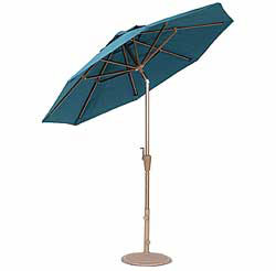Outdoor Patio, Deck and Garden Furniture - Aluminum Market Bronze Umbrella