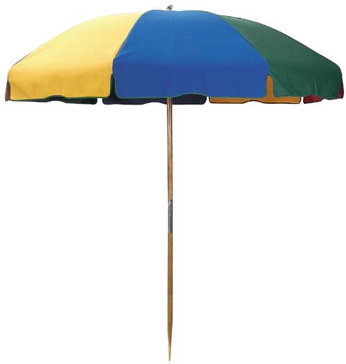 7.5' Wood Beach Umbrella